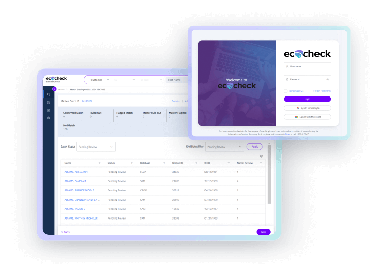 Tabs _Credential Screening & Monitoring_